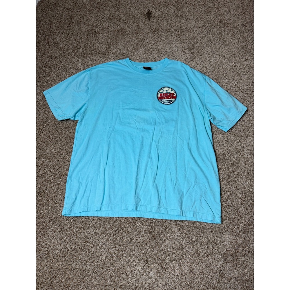 Harley-Davidson Freeport Bahamas Mens XL Blue Graphic T-Shirt Cotton 565 Windsor